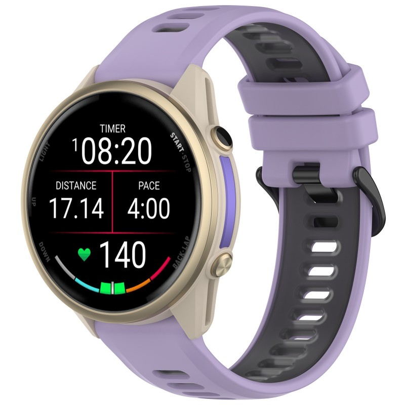 22mm Bicolor Strap For Garmin  - Silicone Watch Band 22Mm review and price