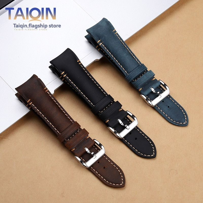 20 22mm Curved end Retro matte - Suede Strap Watch review and price