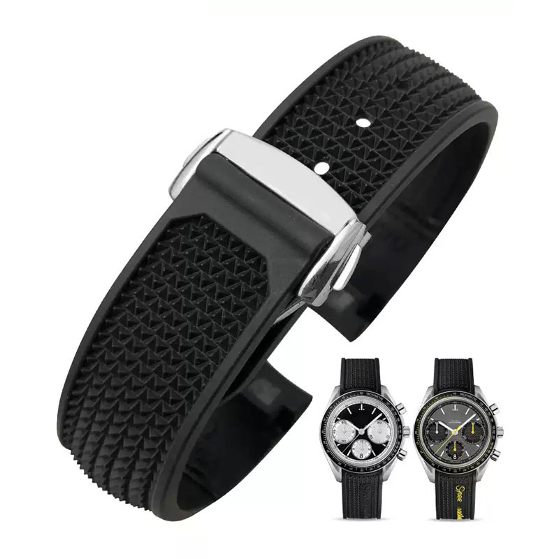 Rubber Watchband For Omega Spe - Omega Watch Speedmaster review and price