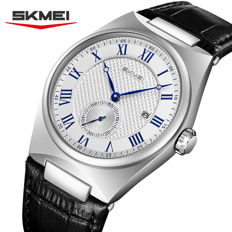 SKMEI 9390 Elegant Men's Quart - Leather Watch Band Men review and price