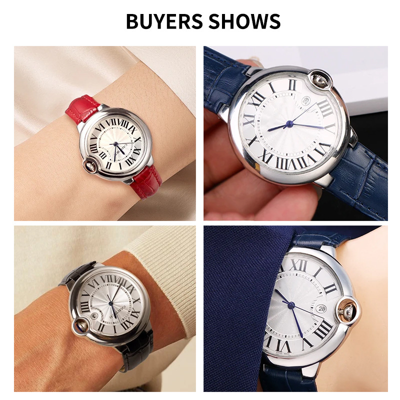 14-20mm Genuine Leather Strap  - Cartier Watch Ballon Bleu review and price